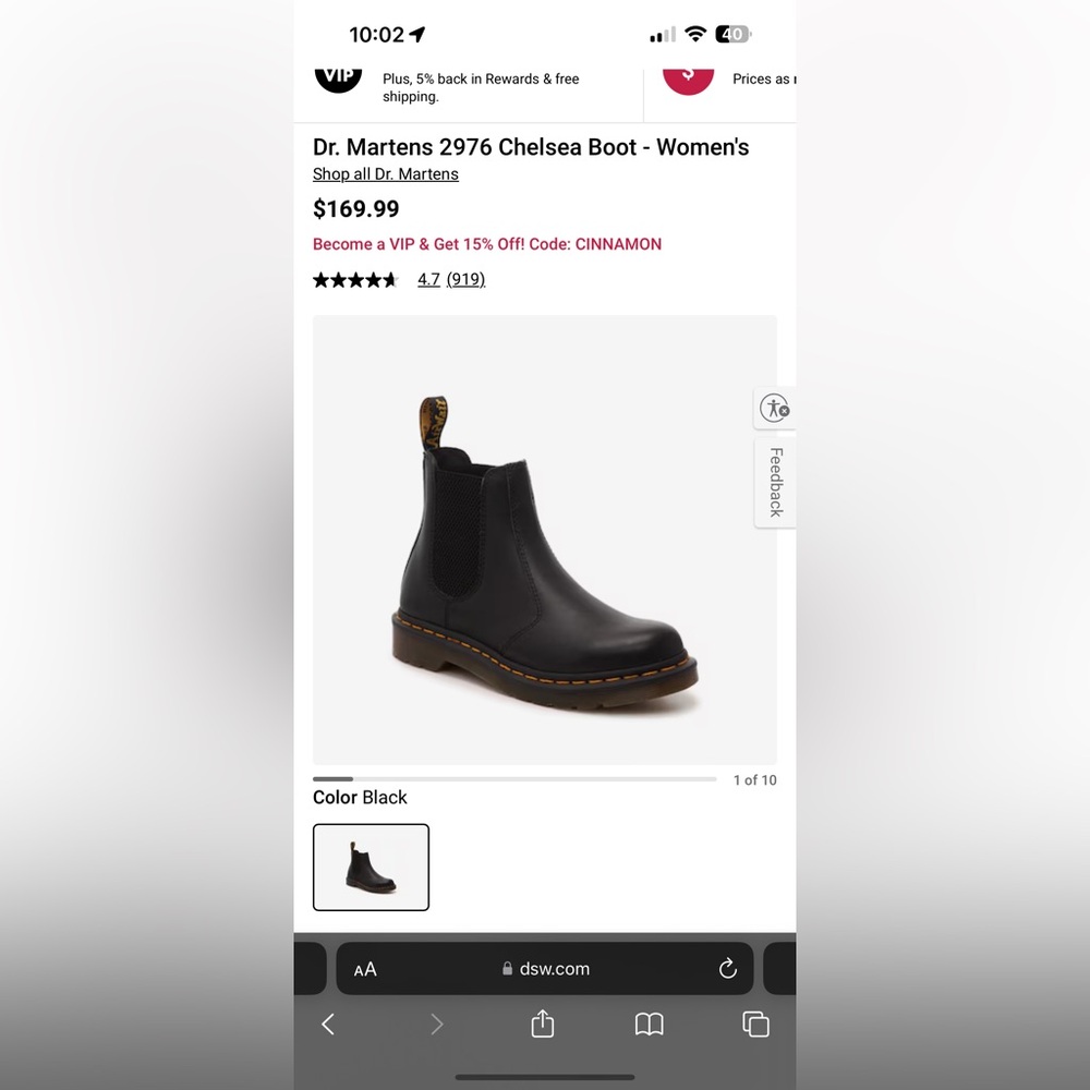 Women’s Dr Marten Chelsea Boot